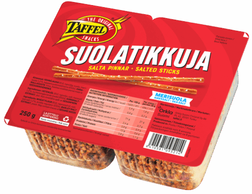 Taffel Salta pinnar 250 g